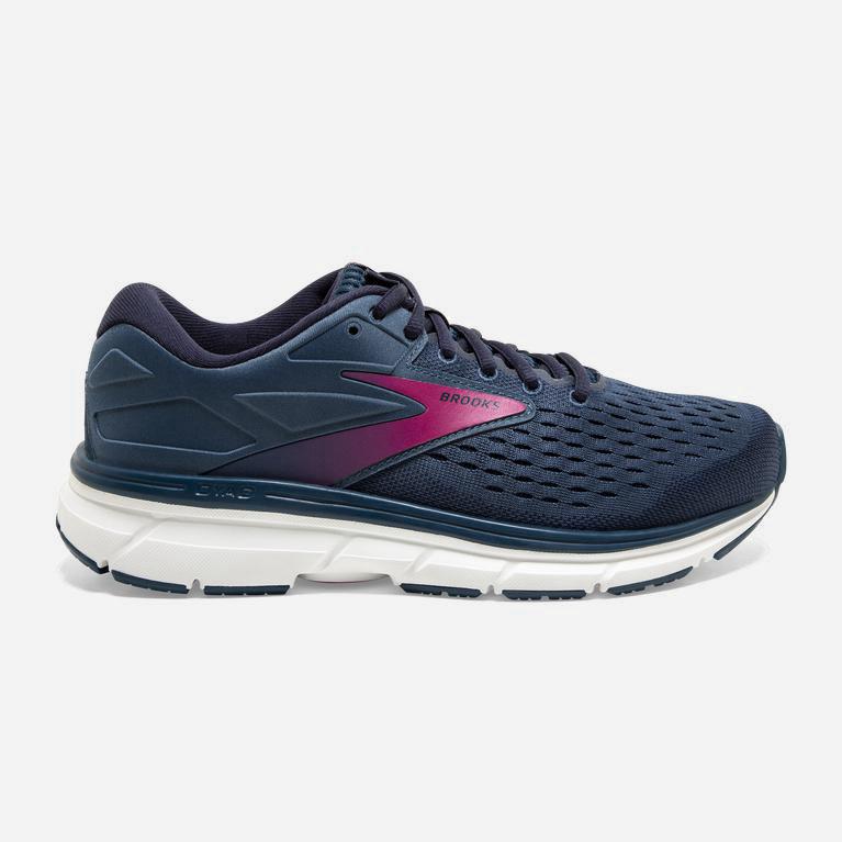 Brooks Dyad 11 Womens Road Running Shoes Ireland Blue/Navy/Beetroot (MLAY-40193)